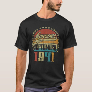 T-shirt Vintage Septembre 1941 L'Un D'Un Type Awesome