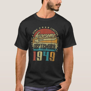 T-shirt Vintage Septembre 1949 L'Un Des Types D'Awesome De