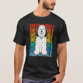 T-shirt Vintage Sheepadoodle Premium (Devant)
