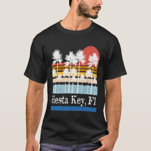T-shirt Vintage Siesta Key Florida Beach Surf Palm Tree Co