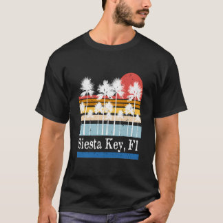 T-shirt Vintage Siesta Key Florida Beach Surf Palm Tree Co