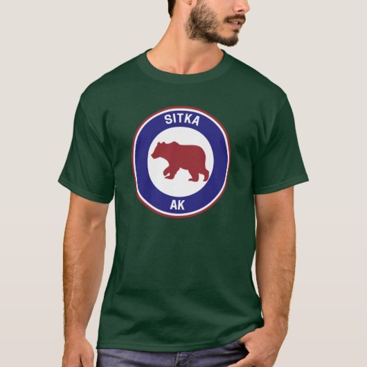 T-shirt Vintage Sitka Alaska Grande Taille (Devant)