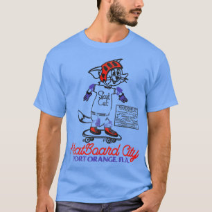 T-shirt Vintage Skat Board City Port Orange Fla Skate Park