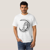 T-shirt Vintage Sketch Mystic Moon (Devant entier)