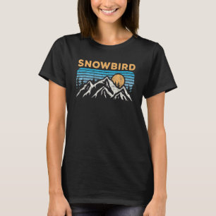 T-shirt Vintage Snowbird Utah Retro Mountain Randonnée Sou