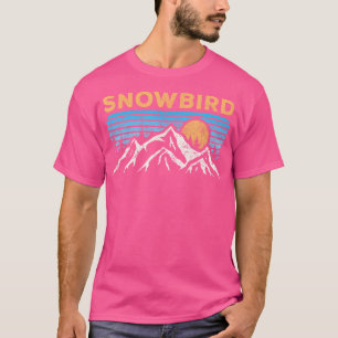 T-shirt Vintage Snowbird Utah Retro Mountain Randonnée Sou
