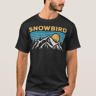 T-shirt Vintage Snowbird Utah Retro Mountain Randonnée Sou