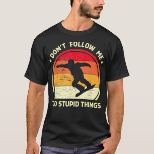 T-shirt Vintage Snowboard Cadeau Snowboard Freestyle Sn