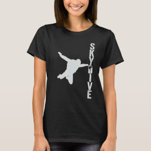 T-shirt Vintage Sport Skydiving Homme Skydiving Silhouette