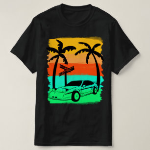 T-shirt Vintage Sports Voiture Plage Avant Chemise Électri