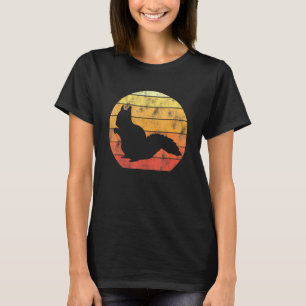 T-shirt Vintage Squirell Sunset Retro Squirell Tee