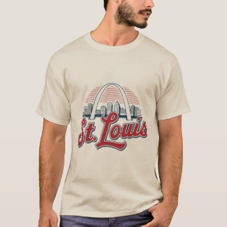 T-shirt Vintage St. Louis Gateway Arch, Iconic Pride