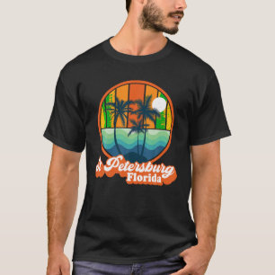 T-shirt Vintage St Petersburg Floride Été 90s Plage Sou