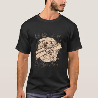 T-shirt Vintage steampunk dog flying