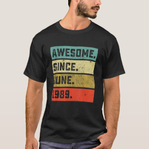 T-shirt Vintage stupéfiant depuis juin 1989 33ème annivers