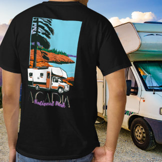 T-shirt Vintage Style Acadia National Park Road Trip