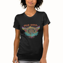 T-Shirt vintage style années 70 Old Soul, Free Spi