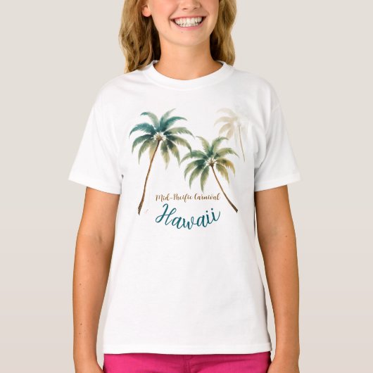 T-shirt Vintage Style Hawaiian Travel Honolulu (Devant)