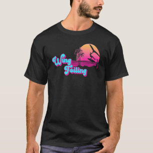 T-shirt Vintage Sun Kiteboarder équipement Kiteboarding Wi