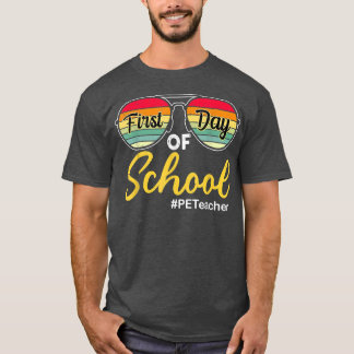 T-shirt Vintage Sunglasses PE Teacher First Day Back To Sc