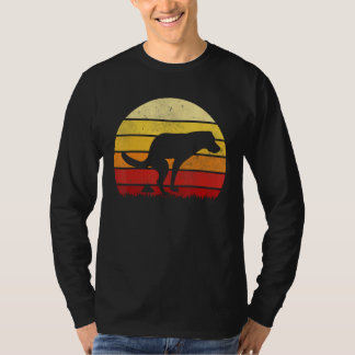 T-shirt Vintage Sunset Labrador Retro Dog Pooping Old Scho