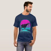 T-shirt Vintage Sunset Okapi (Devant entier)