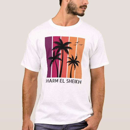T-shirt Vintage Sunset Sharm El Sheikh (Devant)