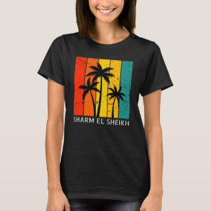 T-shirt Vintage Sunset Sharm El Sheikh pour femmes
