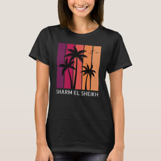 T-shirt Vintage Sunset Sharm El Sheikh pour femmes