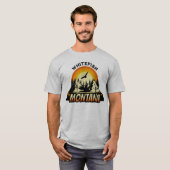 T-shirt Vintage Sunset Whitefish Montana MT (Devant entier)
