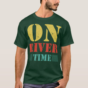 T-shirt Vintage sur le temps de la rivière