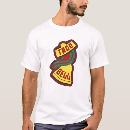T-shirt Vintage Taco Bell Logo - retro tacos (Devant)