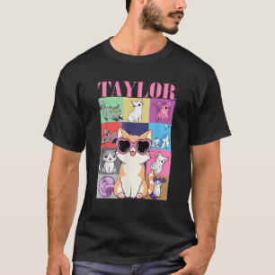 T-shirt Vintage Taylor Personnalisé Chat Anniversaire Part