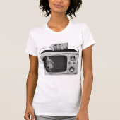 T-Shirt vintage Télévision Portable Femmes (Devant)