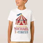 T-shirt Vintage Tente Rouge Cirque Carnaval (Devant)