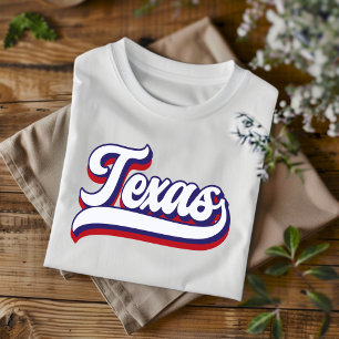 T-shirt Vintage Texas Red White et Blue