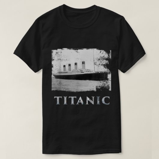T-shirt Vintage Titanic Ocean Liner Design (Design devant)