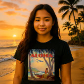 T-shirt Vintage Tropical Hawaii Aloha