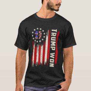 T-shirt Vintage Trump remporte 45 47 Président Trump USA D
