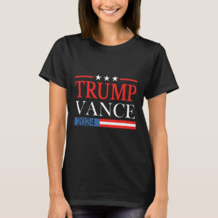 T-shirt Vintage Trump Vance 2025 Rétro Drapeau États-Unis