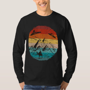 T-shirt Vintage Ufo Pyramides égyptiennes anciennes Égypte
