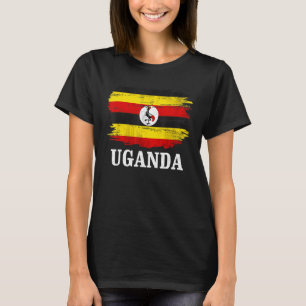 T-shirt Vintage Uganda Flag For Ugandan