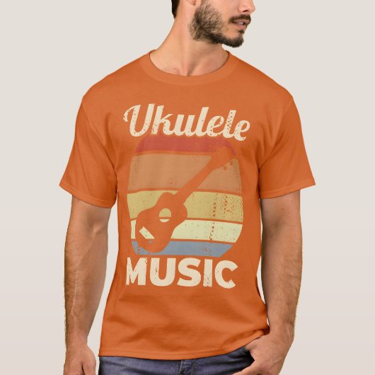 T-shirt Vintage Ukulele Music vintage (Devant)