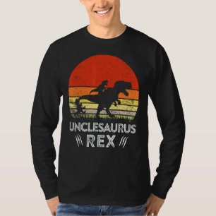 T-shirt Vintage Unclesaurus Rex Dinosaur Famille de jumela