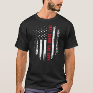 T-shirt Vintage USA Meilleur Bonus Papa Jamais Drapeau Amé