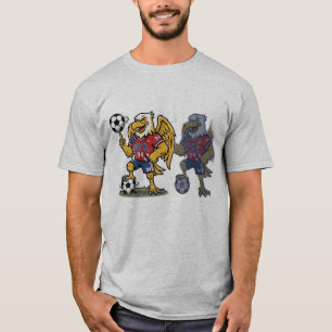 T-Shirt Vintage USA Soccer Eagle Mascot 94