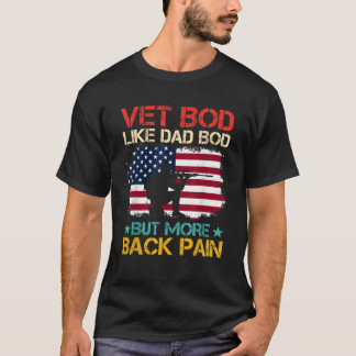 T-shirt Vintage USA Vétérinaire Vétérinaire Bod Comme Papa