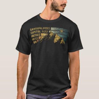 T-shirt Vintage Utah Souvenir Big 5 Utah Mighty Five