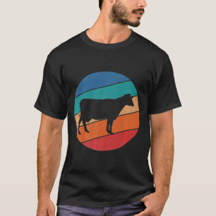T-shirt Vintage Vache Lover Spirit Animal Retro Design Pre