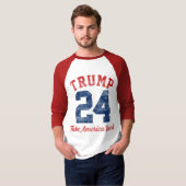 T-shirt Vintage Varsity Pro Trump 45e Président (Devant entier)